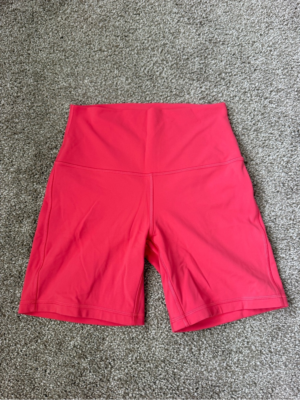lululemon athletica Coral Pink High-Rise Bike Shorts